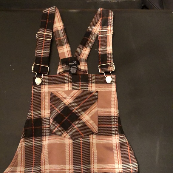 Flannel Overall Dress - Picture 2 of 5